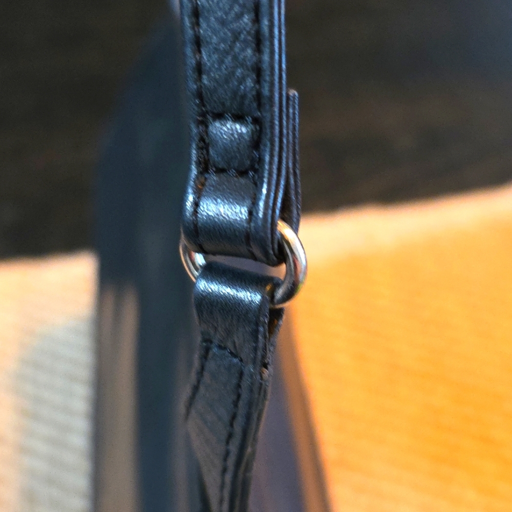 Fossil Vintage Midnight Black Leather Shoulder/crossbody Bag - Picture 9 of 12